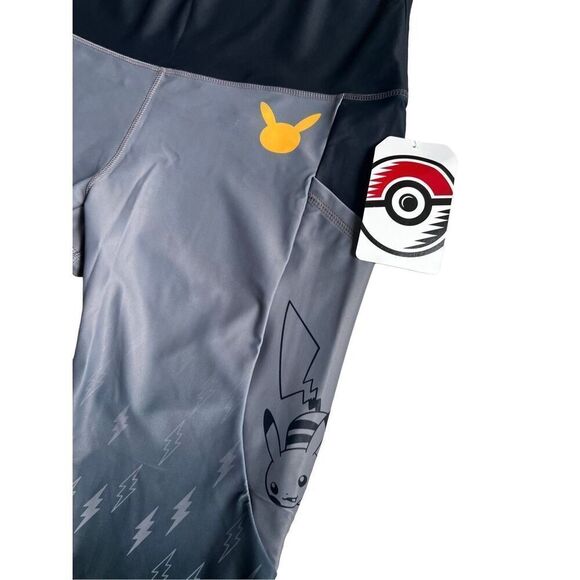 Pikachu Gray 7/8 Length Leggings - Adult size 3XL - Picture 4 of 9
